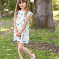 Bamboo Flutter Sleeve Dress with Bloomer