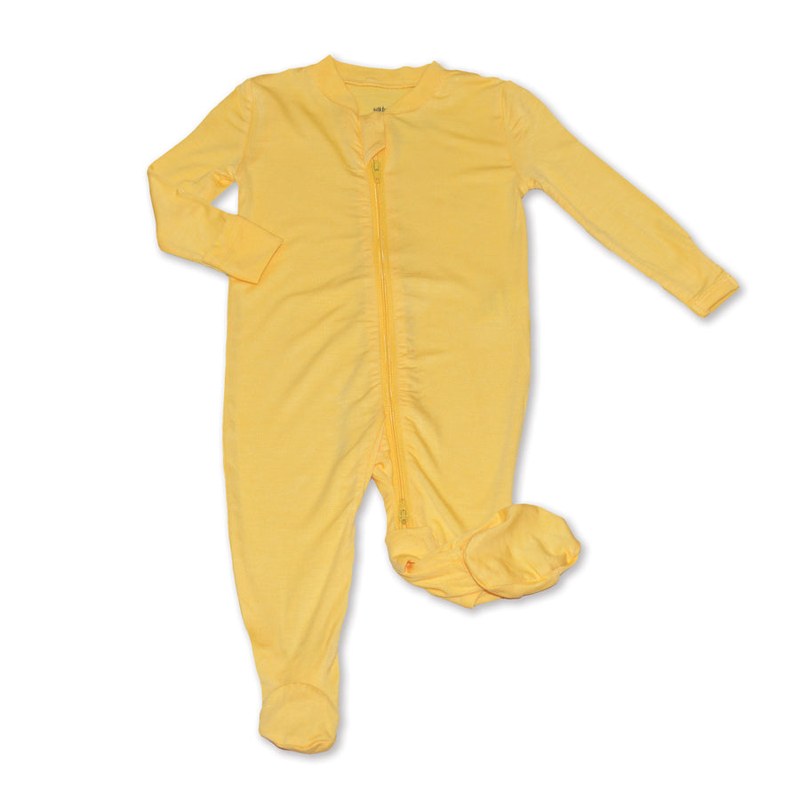 Bamboo Footed Sleeper - 2 Way Zipper