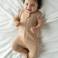 Bamboo Footed Sleeper - 2 Way Zipper