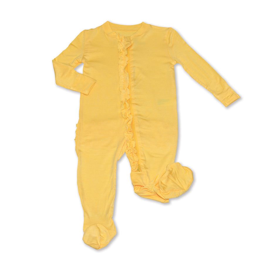 Bamboo Ruffle Footie Sleeper