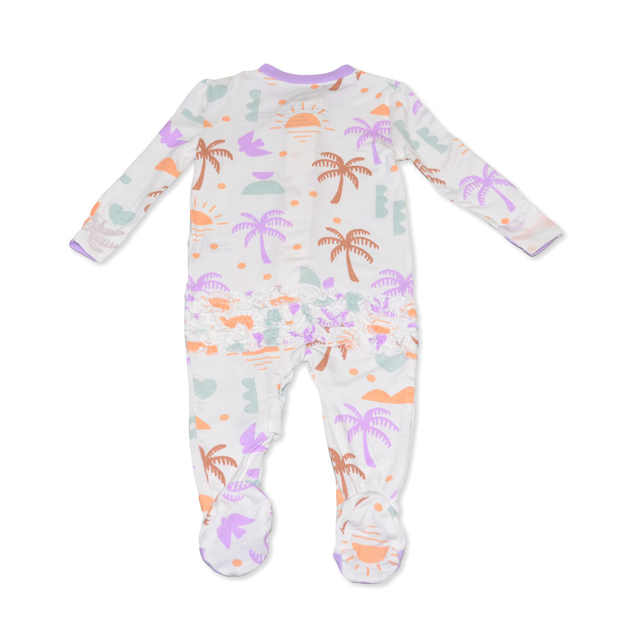 Bamboo Ruffle Footie Sleeper