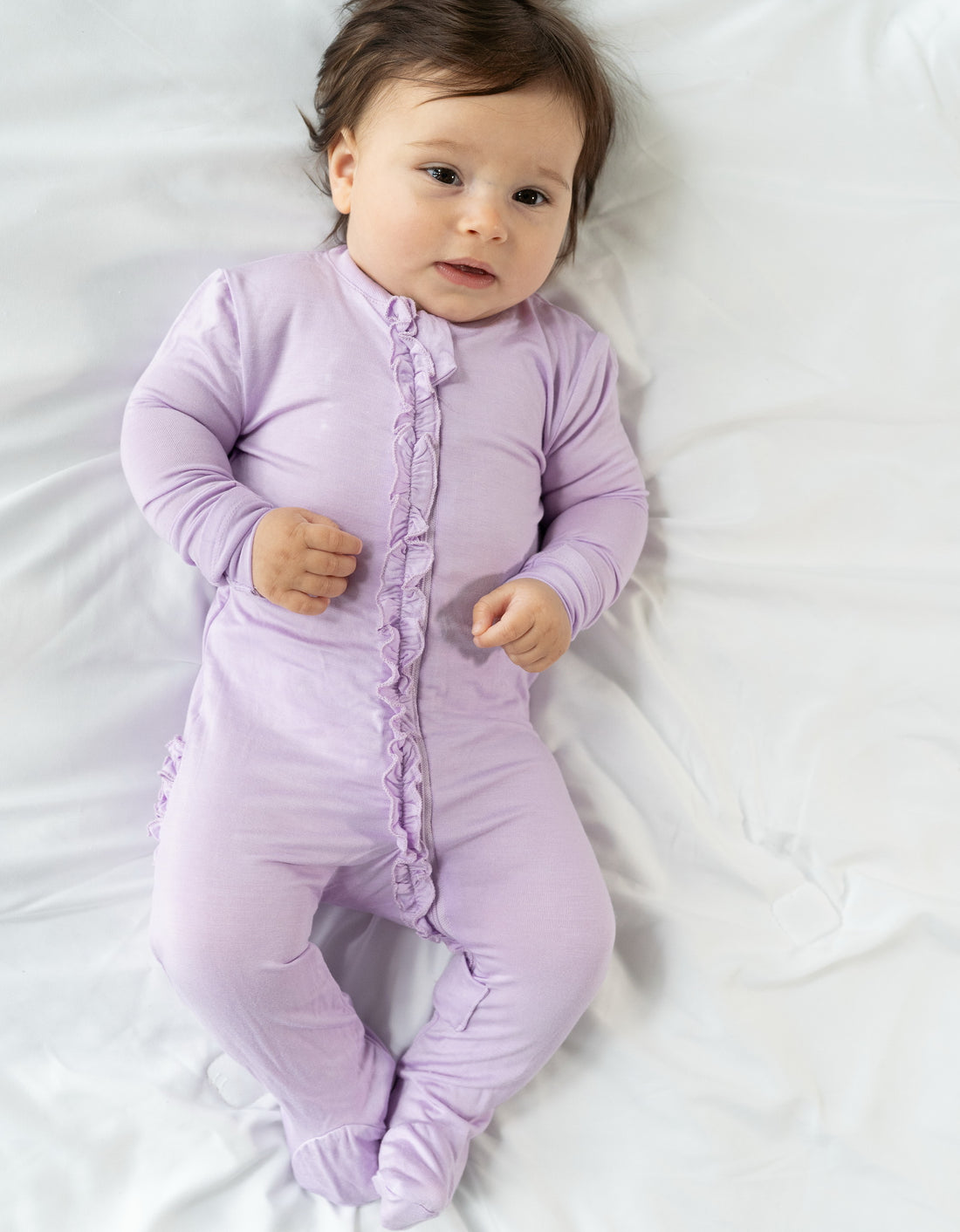 Bamboo Ruffle Footie Sleeper