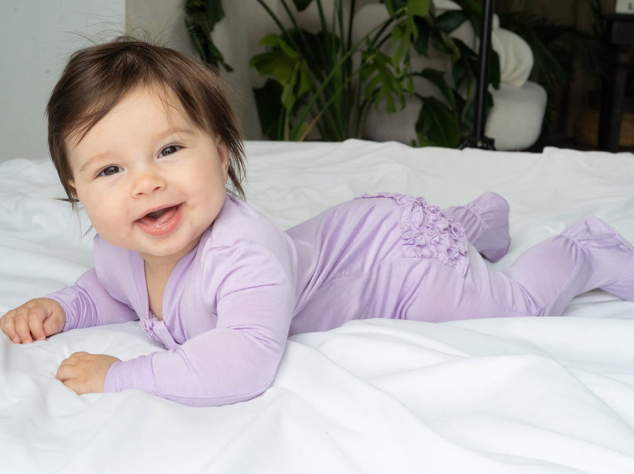 Bamboo Ruffle Footie Sleeper