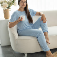 Women's Bamboo Short Sleeve Loungewear Set