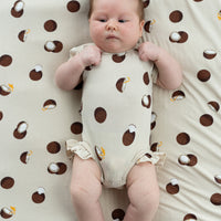 Bamboo Short Sleeve Ruffle Onesie