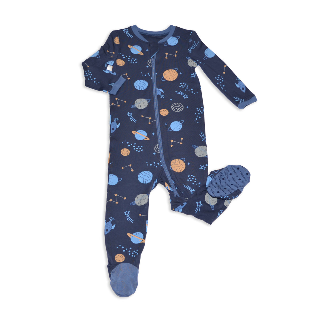 Bamboo Footed Sleeper - 2 Way Zipper