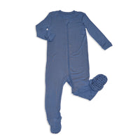 Bamboo Footed Sleeper - 2 Way Zipper