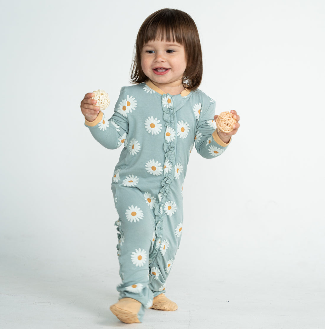 Bamboo Ruffle Footie Sleeper