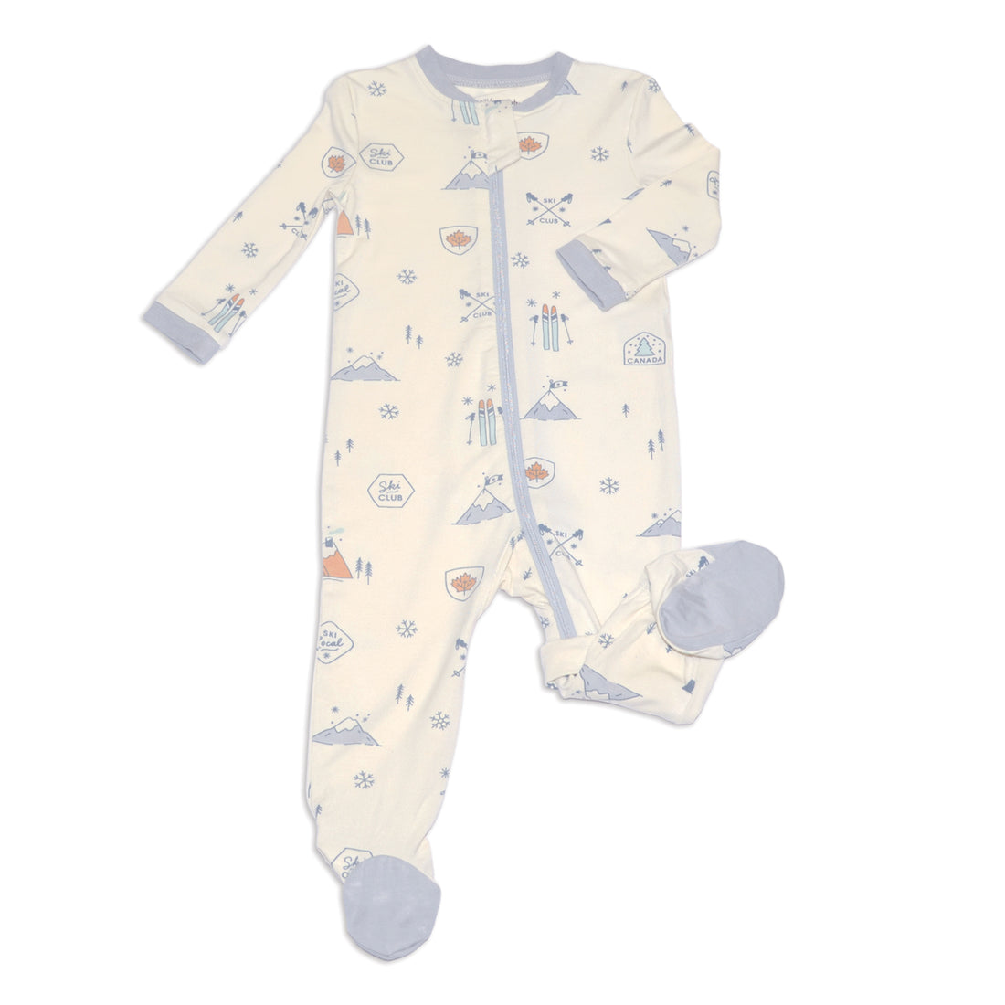 Bamboo Footie Sleeper with Two Way Zipper