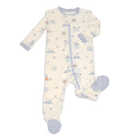 Bamboo Footie Sleeper with Two Way Zipper