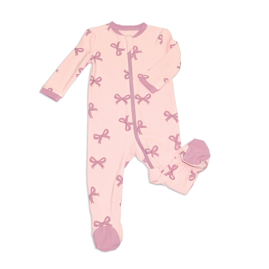 Bamboo Fleece Footie with 2 Way Zipper