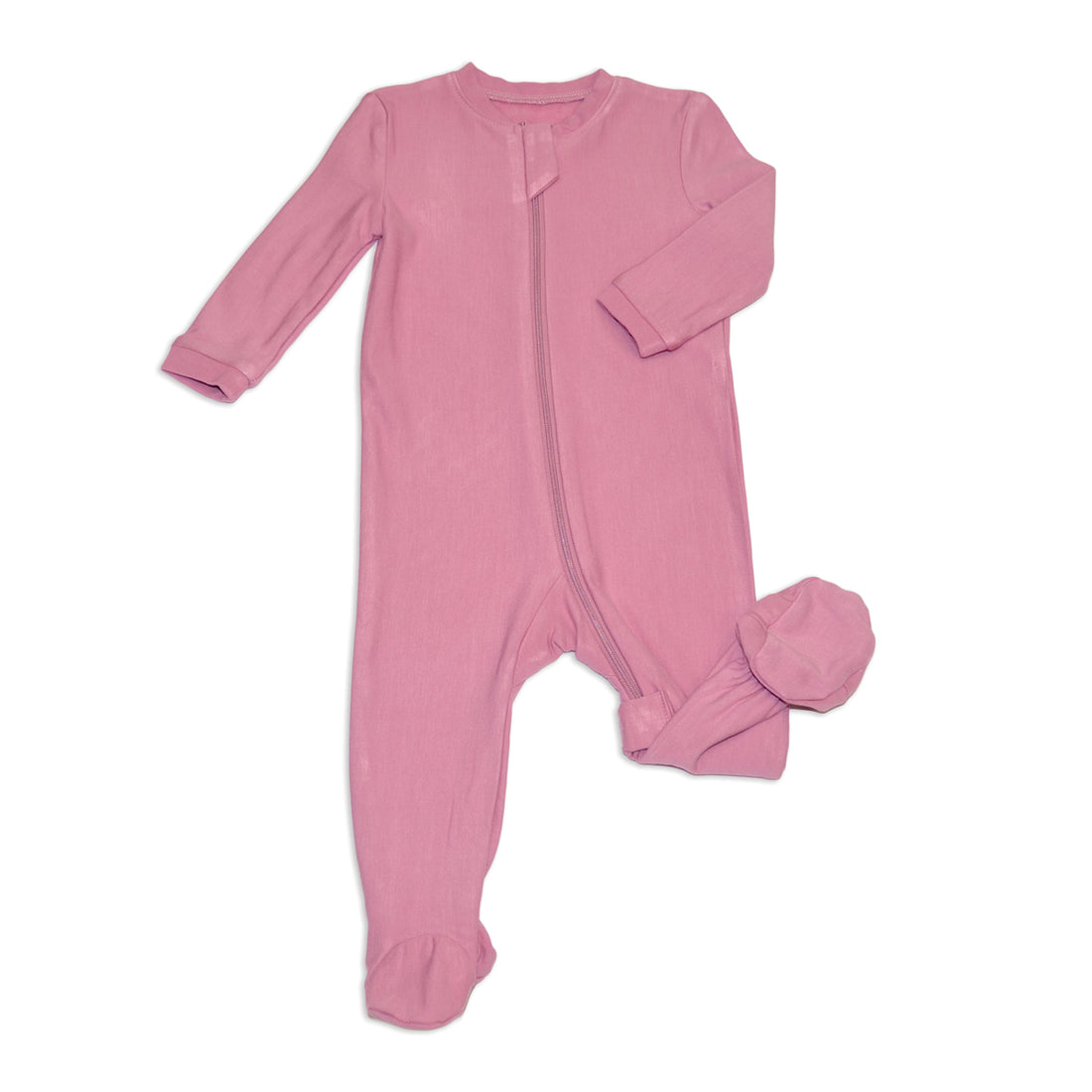 Bamboo Fleece Footie with 2 Way Zipper