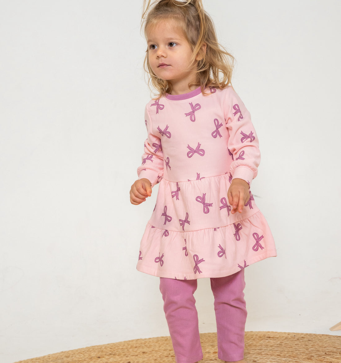 Bamboo Fleece Tiered Dress