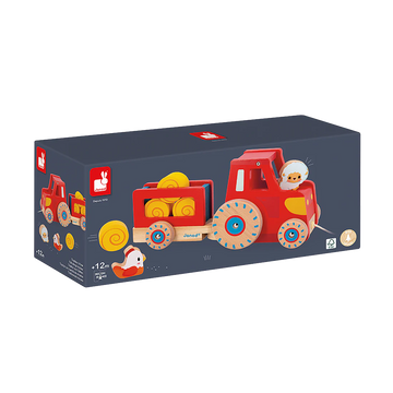 Wooden Pull Along Tractor