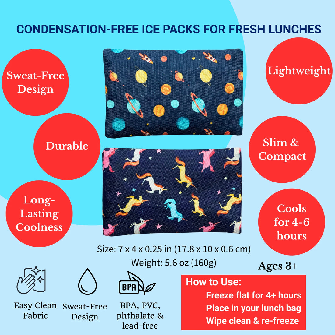 No Sweat Ice Packs (2pk)