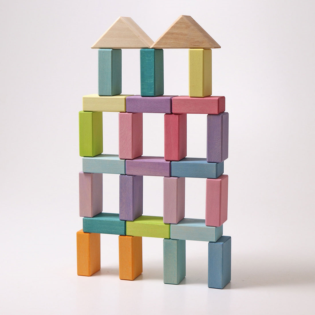 Wood Building Set Pastel Duo (40pcs)