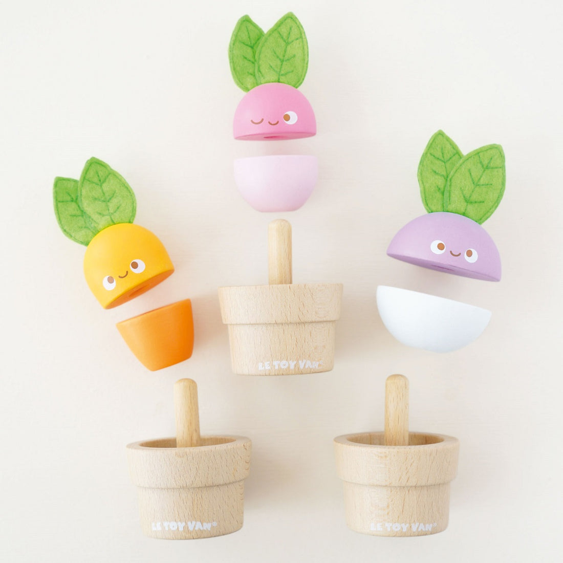 Wooden Stacking Veggies