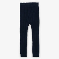 Navy Cable Knit Baby Leggings