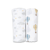 Cotton Muslin Swaddle Blankets - 2 pack
