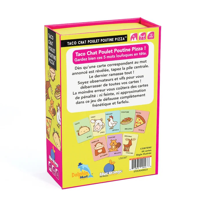 Taco Chat Poulet Poutine Pizza Game : French Edition