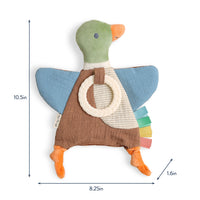 Bitzy Crinkle Lovey Sensory Teether Toy