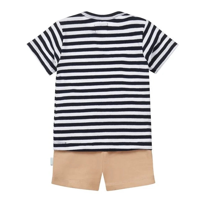 Happy Stripe Shirt and Shorts Set (6/9M-4Y)
