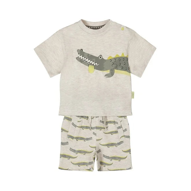 Baby Two Piece Crocodile Top & Shorts