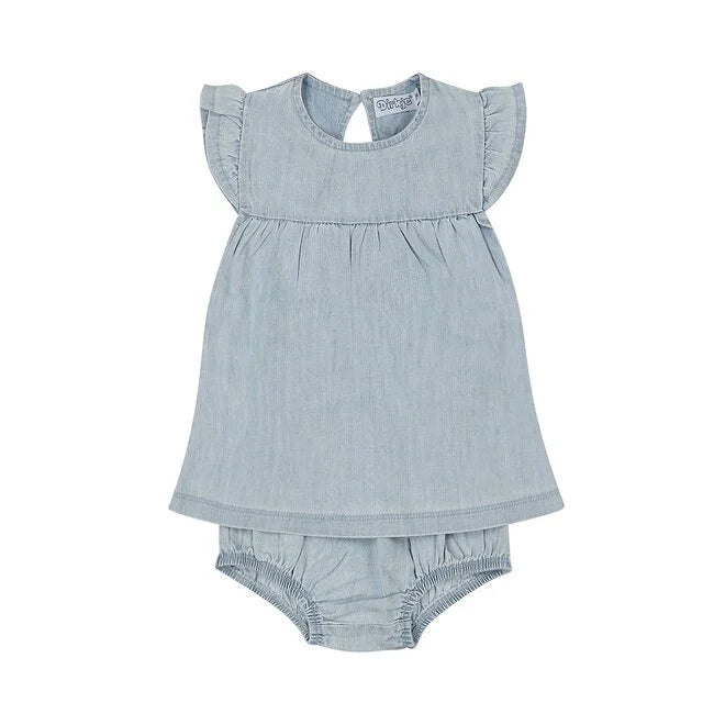 Baby Blue Jean Dress with Bottoms