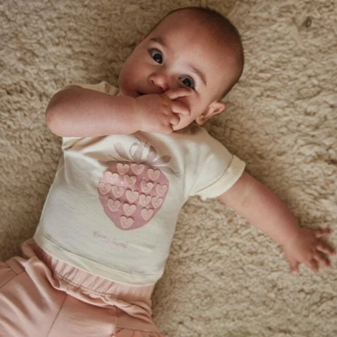 Baby Girls Strawberry T-Shirt & Shorts Set
