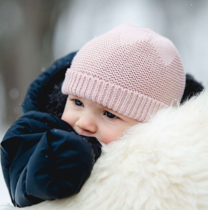 Infant Baby First Knit Hat