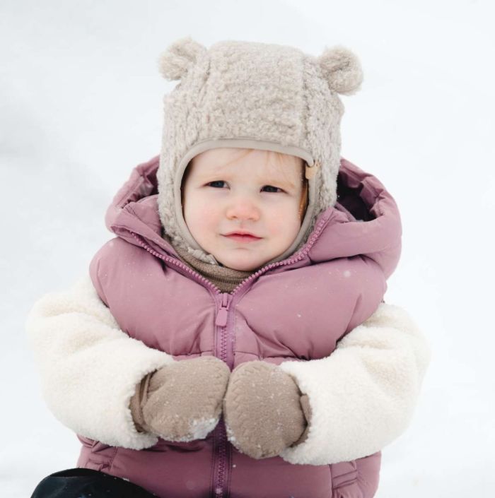 Knit Teddy Bear Hat