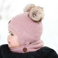 Double Pom Knit Hat