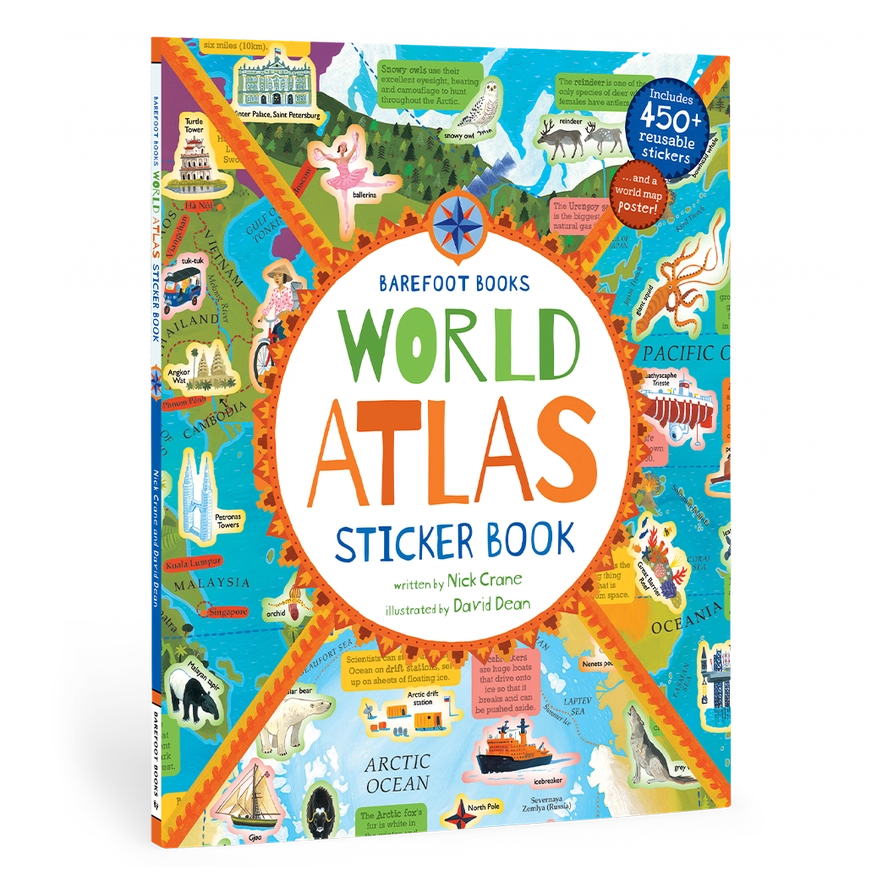 World Atlas Sticker Book