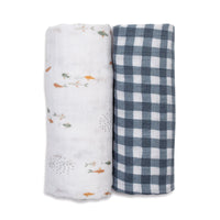 Cotton Muslin Swaddle Blankets - 2 pack