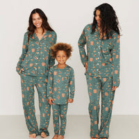 Ladies Collared Pajama Set