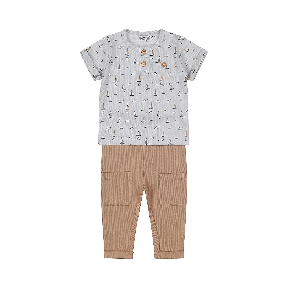 Baby Two Piece Boat Shirt & Pant Set