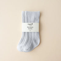 Bamboo Cable Knit Knee High Socks