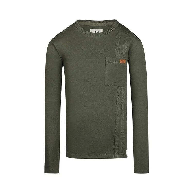 Boys Long Sleeve Green Shirt