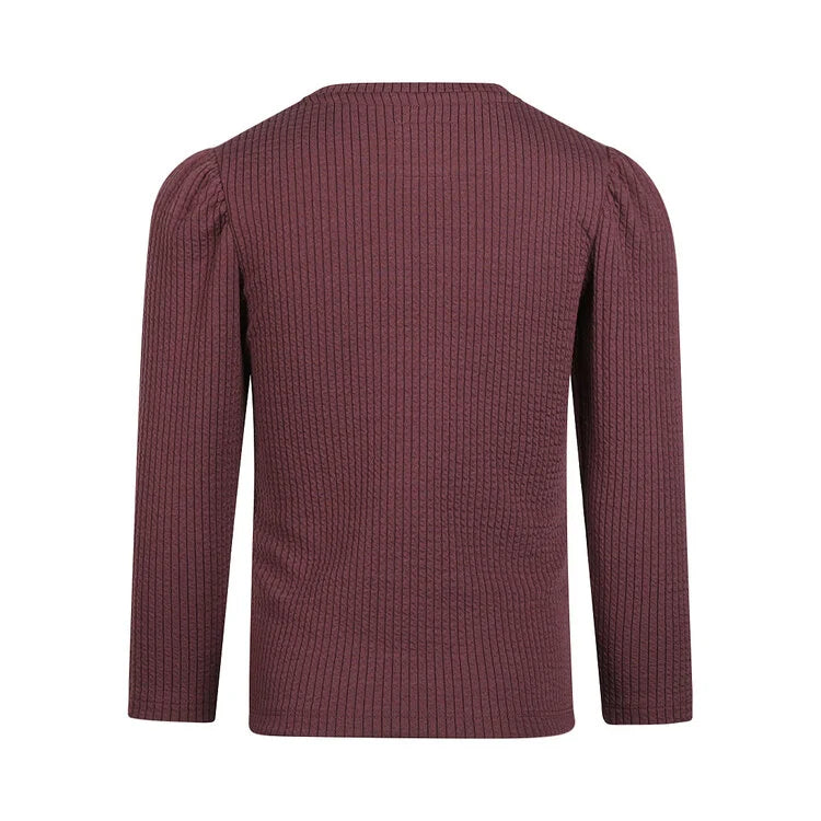 Girls' Long Sleeve Ribbed Top