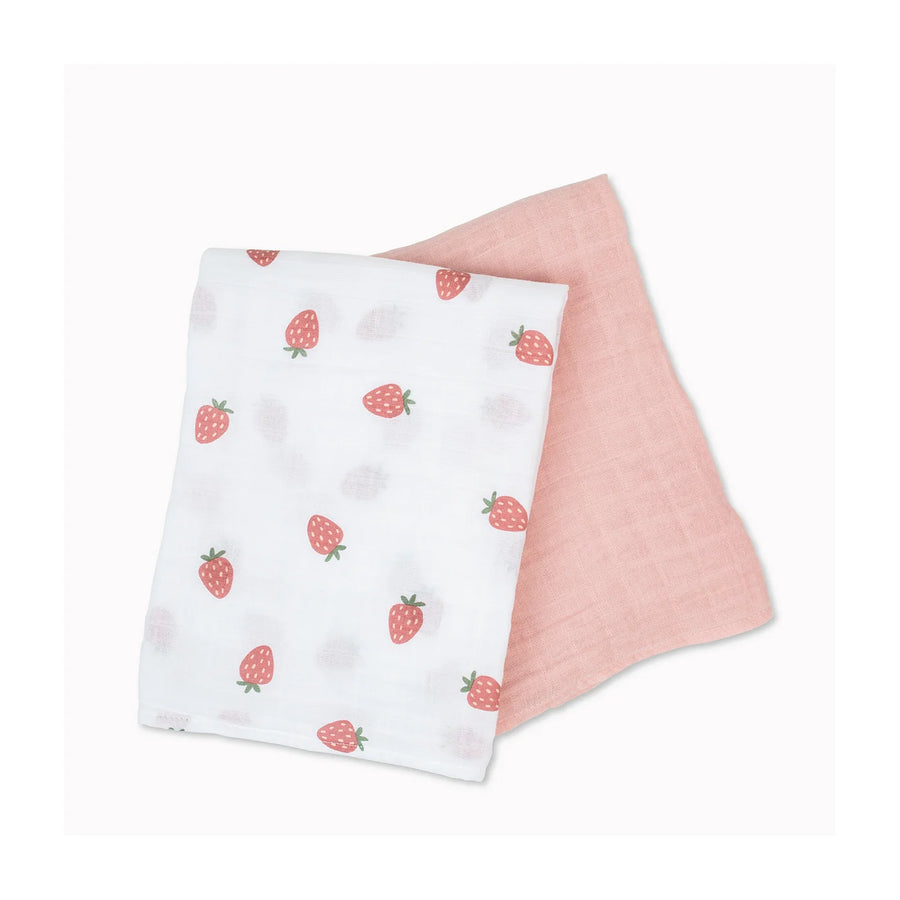 Lulujo Cotton Muslin Swaddle Blankets - 2 pack