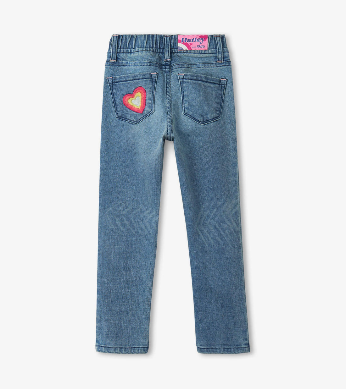 Girls Pretty Patches Stretch Denim Jeans