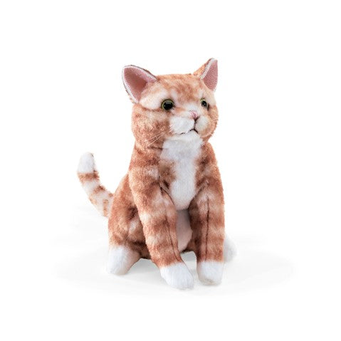 Mini Orange Tabby Cat Finger Puppet