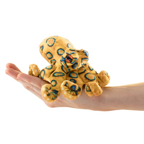 Mini Blue Ringed Octopus Finger Puppet