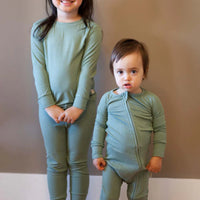 Bamboo Ribbed 2 piece Long Sleeve Pajamas