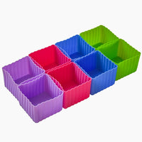 Multicolor Mini Silicone Bento Cubes