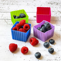 Multicolor Mini Silicone Bento Cubes