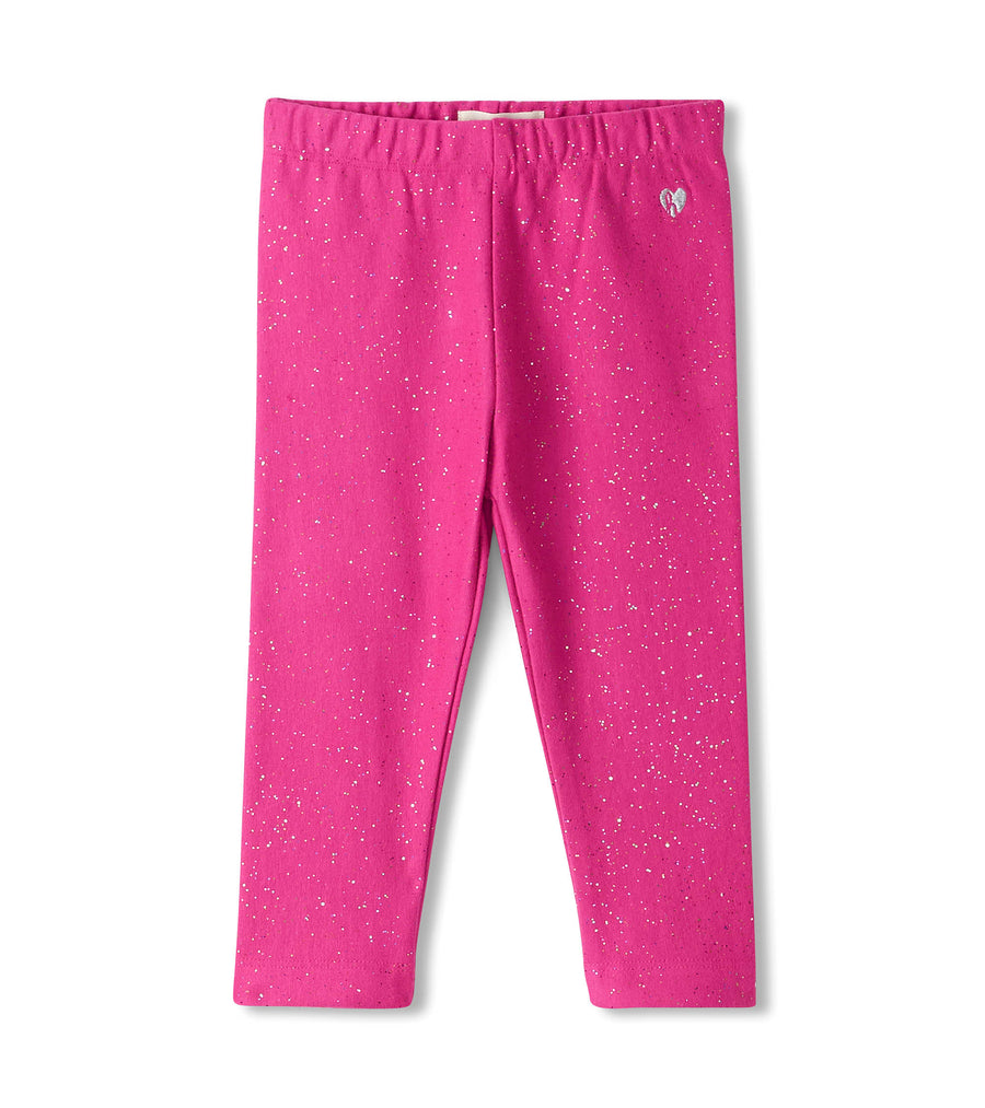 Sparkle Rose Violet Cozy Baby Girl Leggings