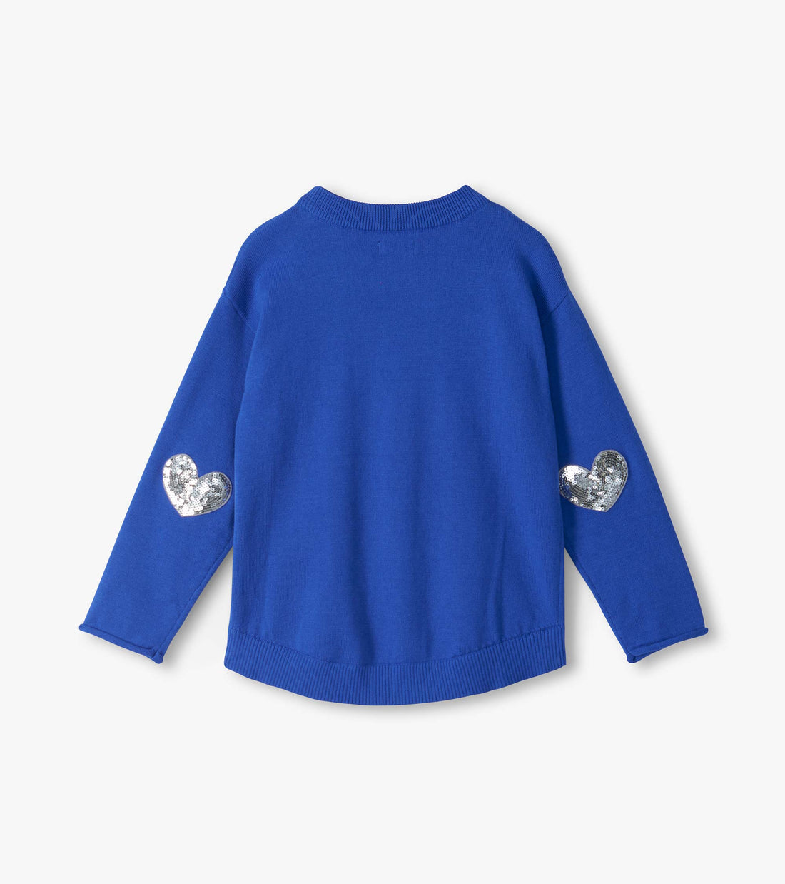 Girls Heart Stripes Crew Neck Sweater