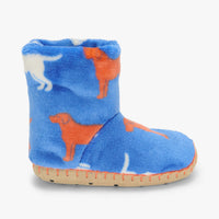 Dog Silhouette Fleece Slippers