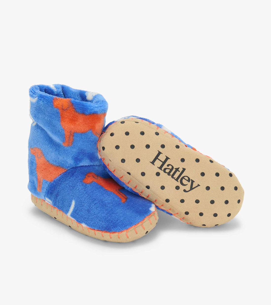 Dog Silhouette Fleece Slippers